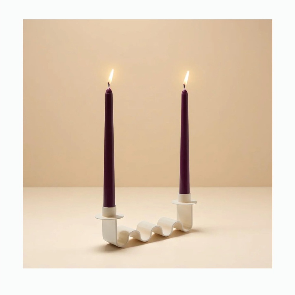 🕯️ Candle Holder • New w/ Box • Sold Out in this color • “HELEN” • Unique Art